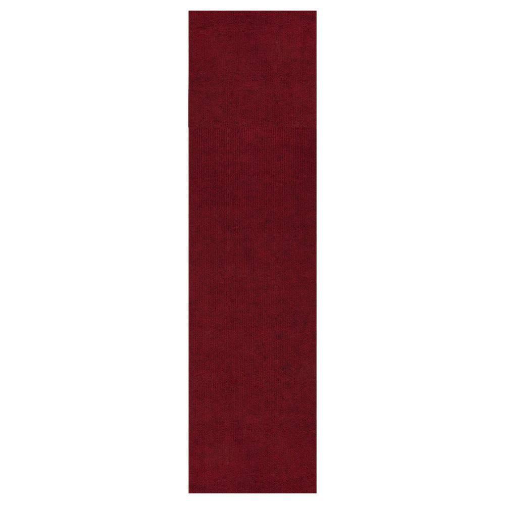 Waterproof Non-Slip Rubberback Solid Red Indoor/Outdoor Rug Ottomanson Rug Size: Runner 2' x 4