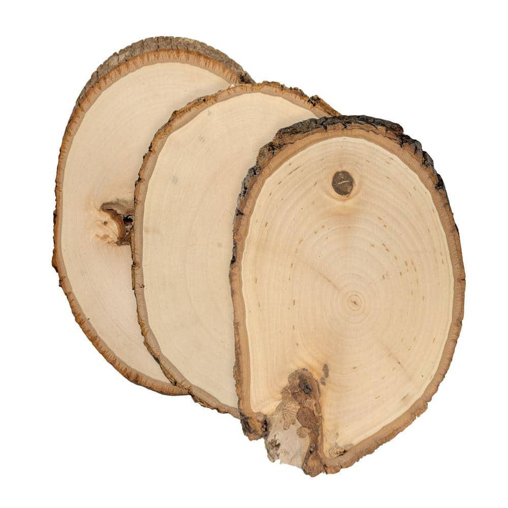 Walnut Hollow 1 in. x 0.5 ft. x 0.5 ft. Rustic Basswood Small Round, Project Panels