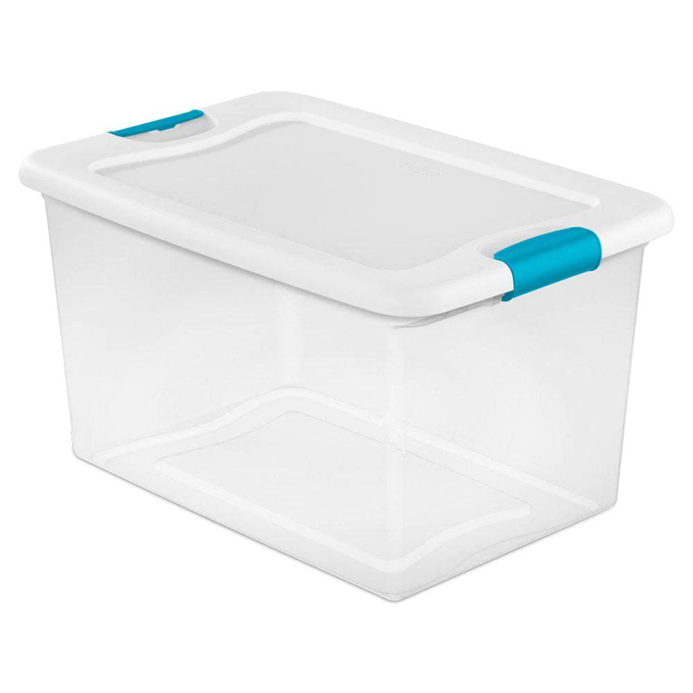 Sterilite 64-Quart Latching Storage Box 18 Pack