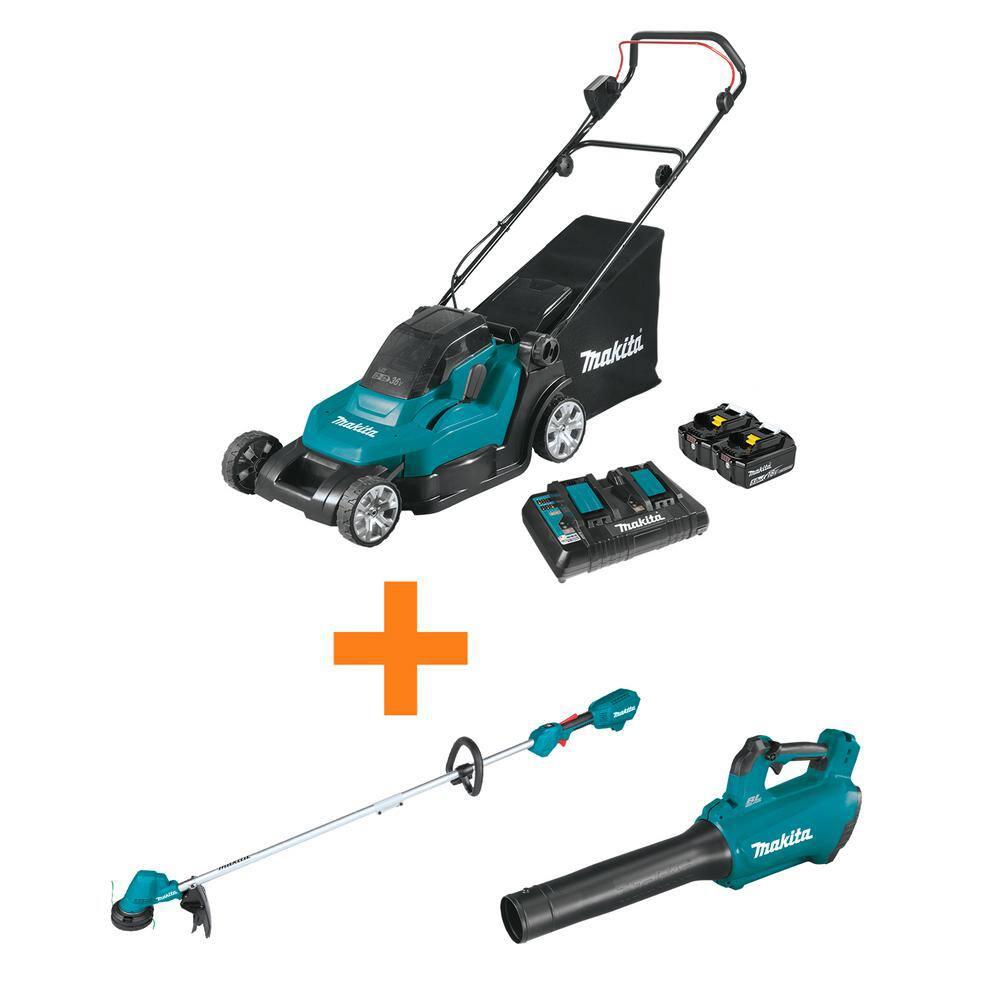 Makita x2 lawn mower hot sale