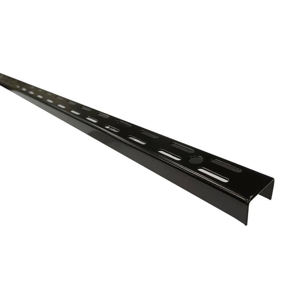 70 in. Black Twin Track Upright for Wood or Wire Shelving