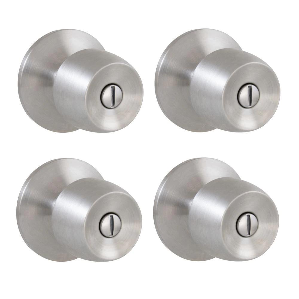 Defiant Brandywine Stainless Steel Bed/Bath Door Knob (2-Pack