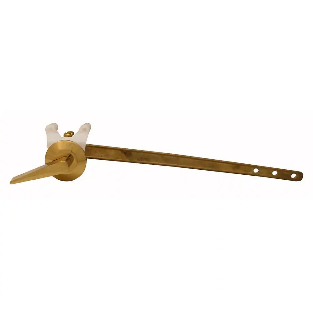 Jones Stephens Toilet Tank Trip Lever for Toto THU004 Side Mount with 10 in. Offset Brass Arm and Metal Handle in Old World Bronze T018WB