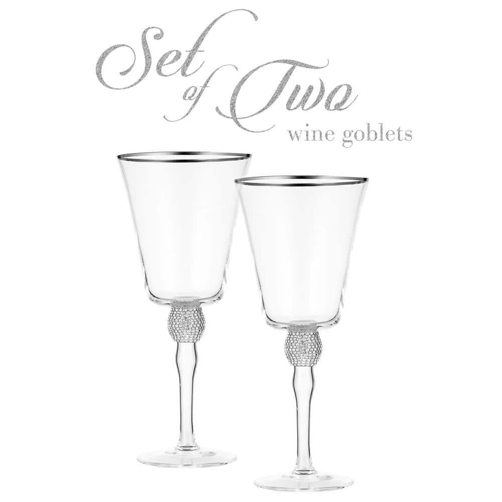 Berkware Wine Glasses - Luxury Crystal Long Stem Toasting Glasses