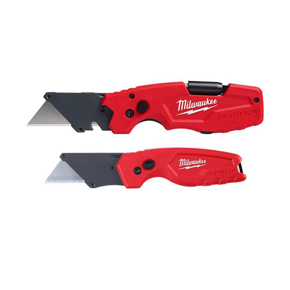 Milwaukee FASTBACK 6-in-1 Folding Utility Knives and FASTBACK