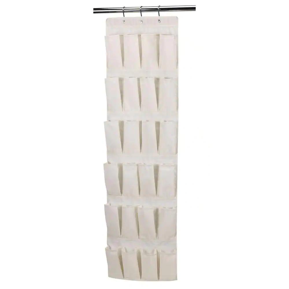 Canvas hanging best sale shoe organizer