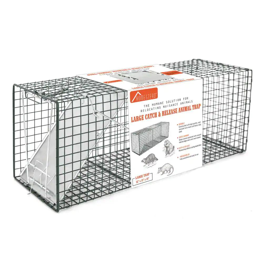 Heavy Duty Catch Release X-Large Live Humane Animal Cage Trap