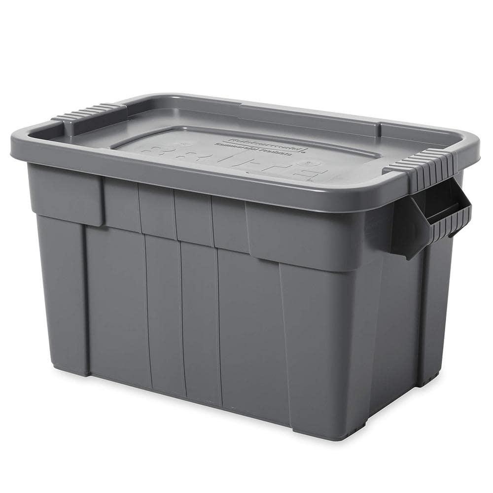 Black 20-Gallon Storage Tote