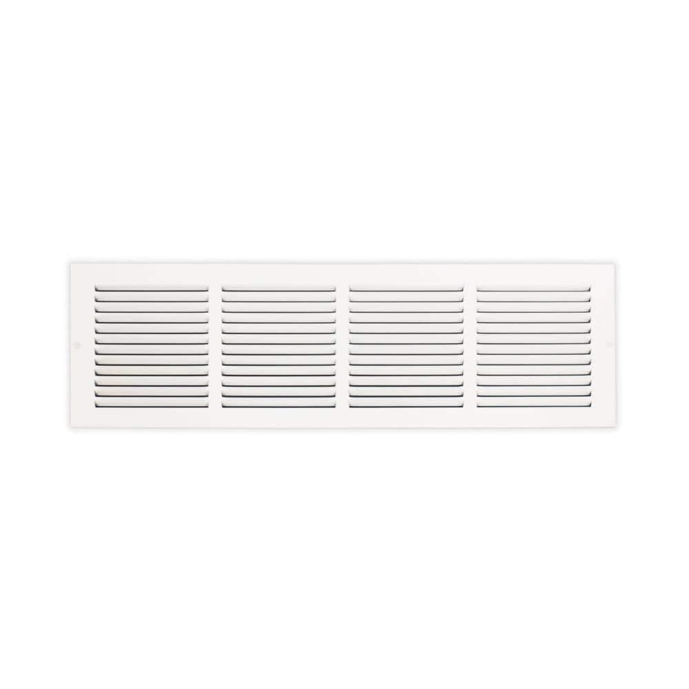 6 in. x 6 in. Steel Return Air Grille in White