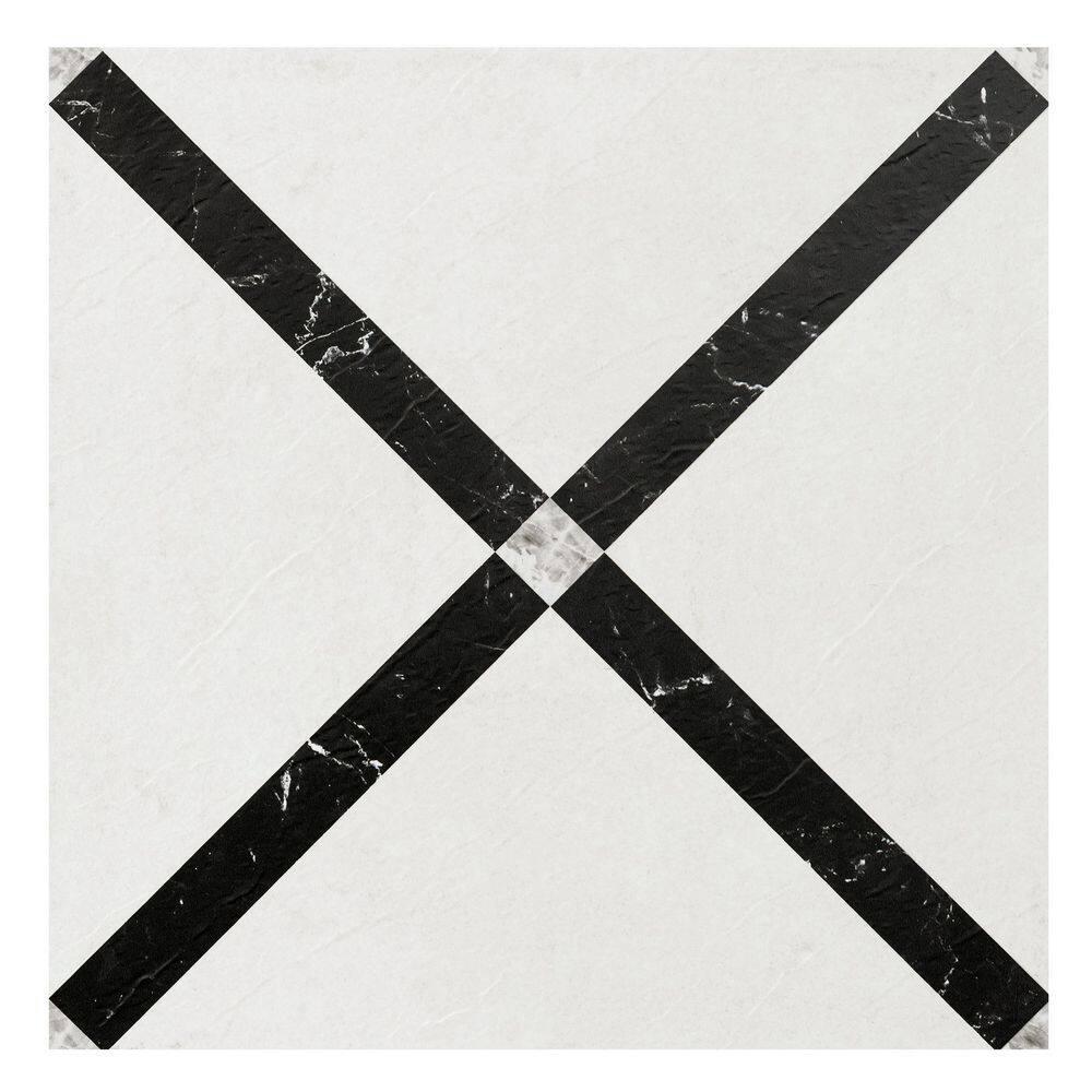 ACHIM Retro 12x12 Self Adhesive Vinyl Floor Tile - Scallop - 20