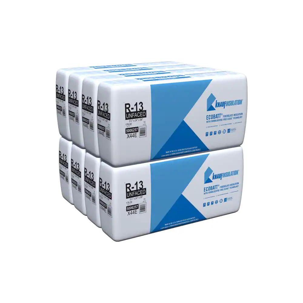 Knauf Insulation R 13 EcoBatt Unfaced Fiberglass Insulation Batt 3