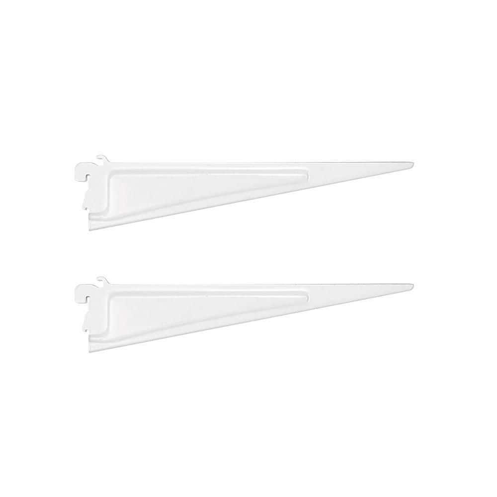 ClosetMaid White Shelf Track Bracket, White, 12