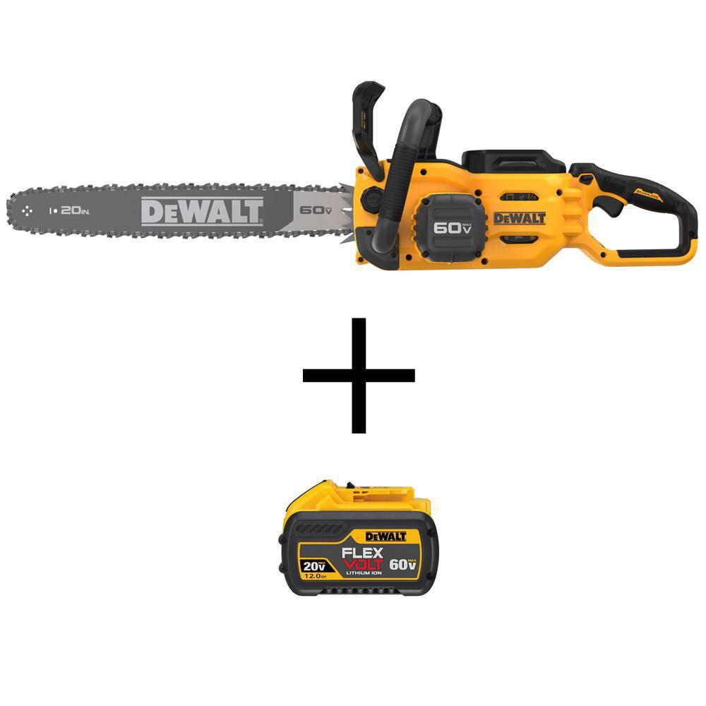 DEWALT 60 Volt Maximum 20 in. Brushless Battery Powered Chainsaw