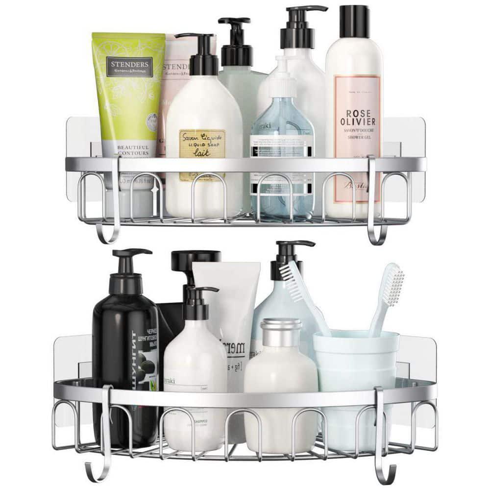 Dracelo Wall Mounted Bathroom Shower Caddies Storage Basket with
