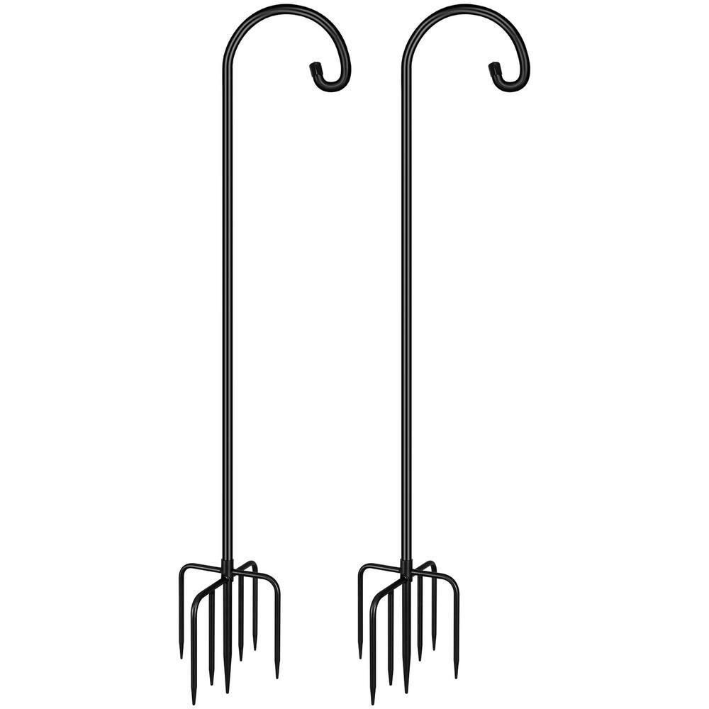 Outdoor Shepherd Hooks 92 inch Tall for Bird Feeder (2 Packs