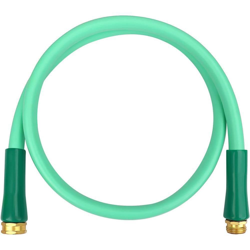 Cubilan 5/8 in. x 5 ft. Short Garden Hose A Durable Regular Hose with Solid Brass Connector for All-Weather Outdoor