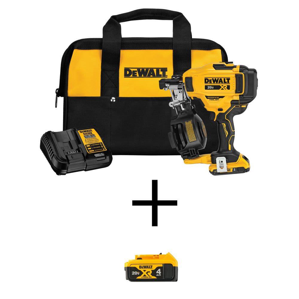 Dewalt 20v discount cordless roofing nailer