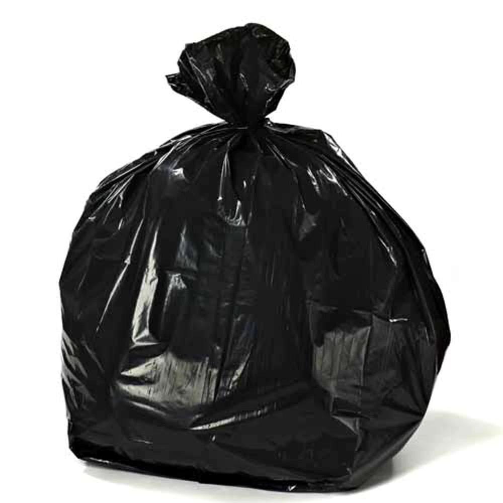 Plasticplace 12-16 Gallon Trash Bags - Black, Case of 250 Garbage Bags