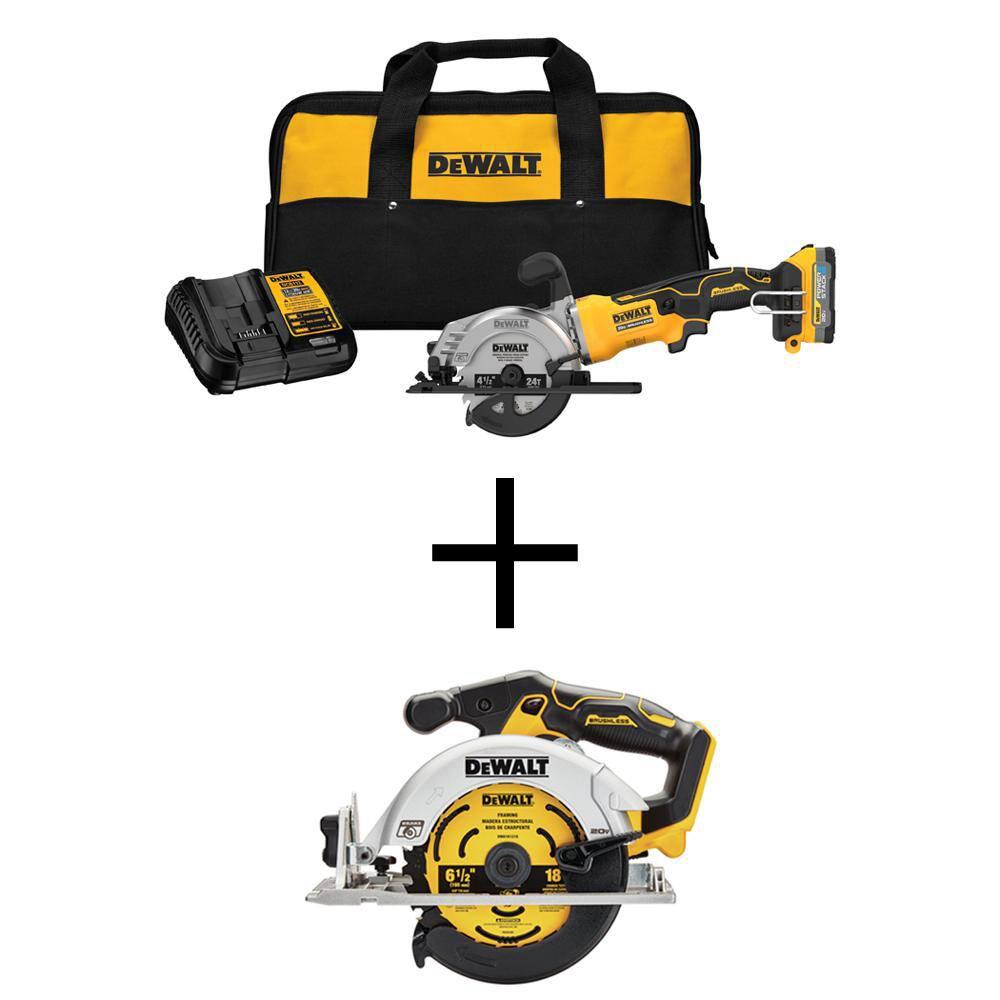 Dewalt atomic 20 volt circular outlet saw