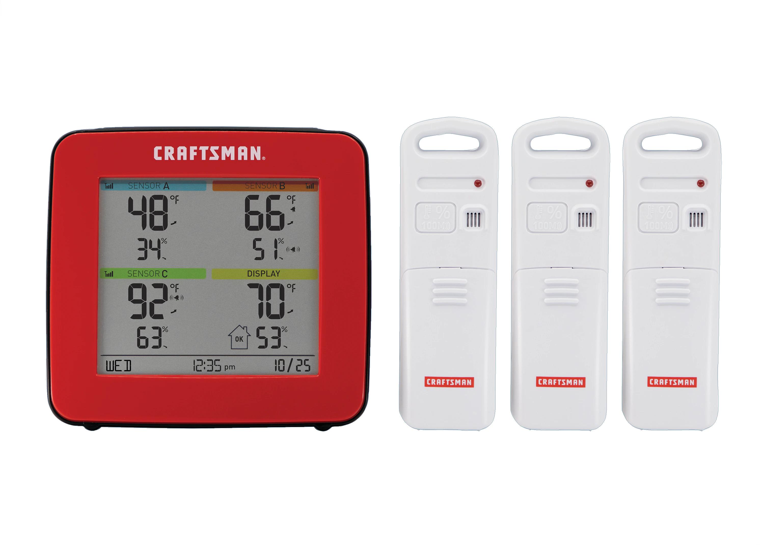 CRAFTSMAN Digital Weather Station with Wireless Outdoor Sensor in the Digital  Weather Stations department at