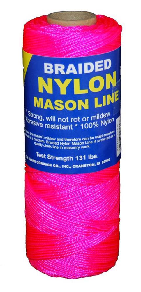 T.W. Evans Cordage 1000-ft Pink Nylon Mason Line String