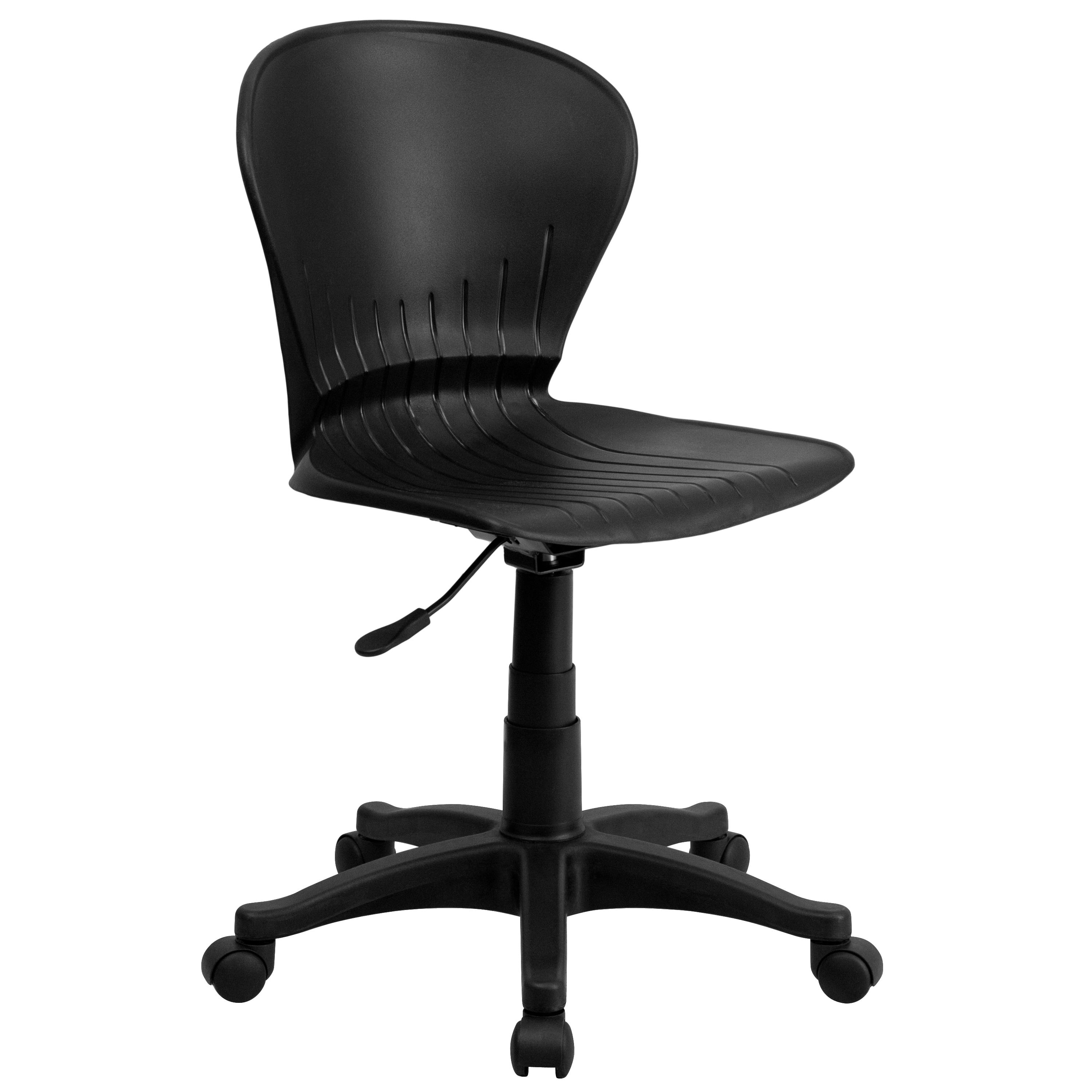 Flash furniture black contemporary adjustable height swivel best sale executive chair