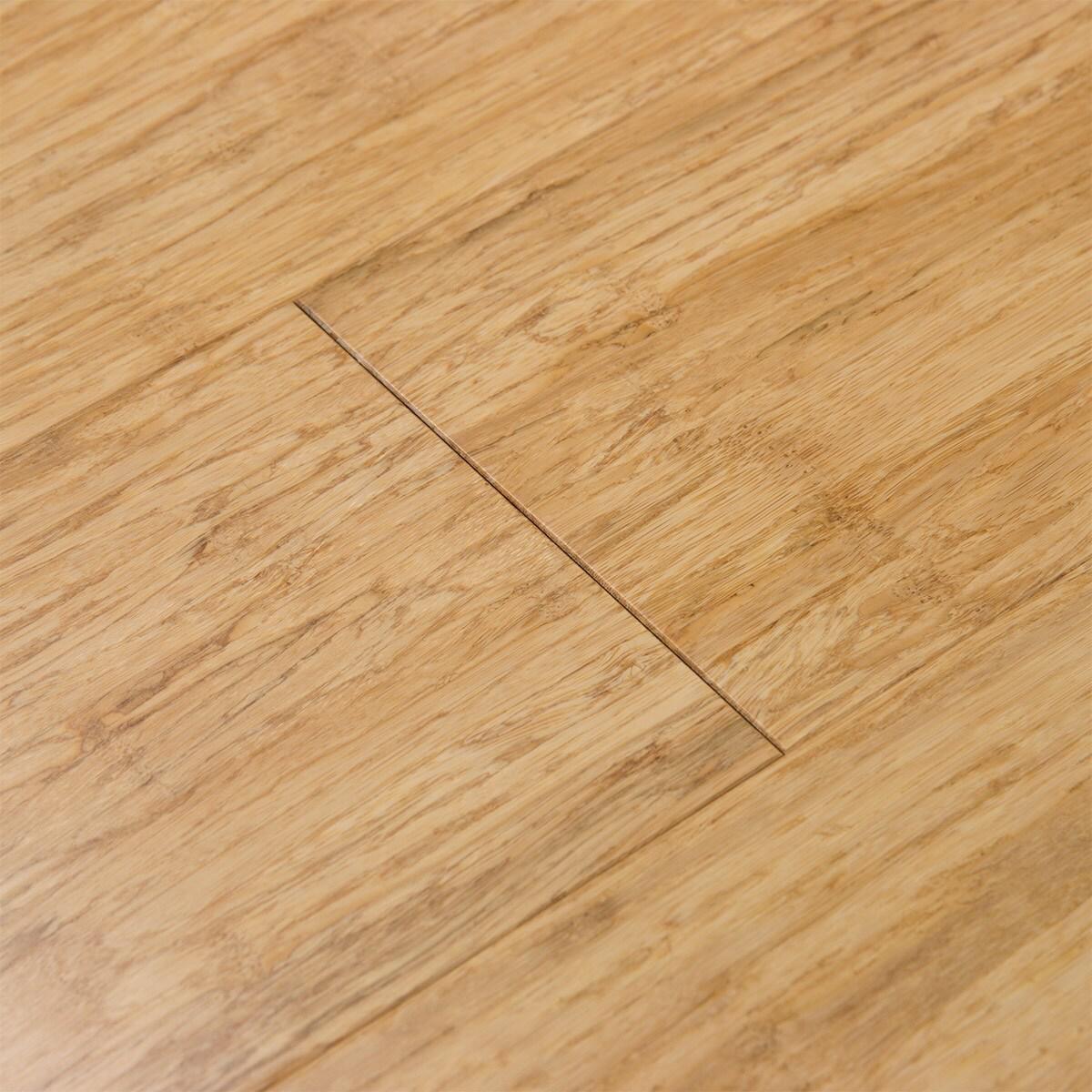 CALI Fossilized Natural Bamboo 5-5/16-in W x 9/16-in T Smooth/Traditional  Engineered Hardwood Flooring (21.5-sq ft) at