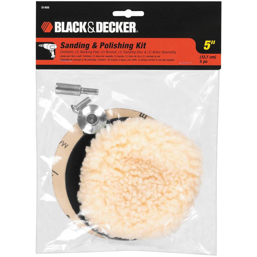 BLACK+DECKER 5-in Sanding Disk, Polishing Bonnet Random Orbit